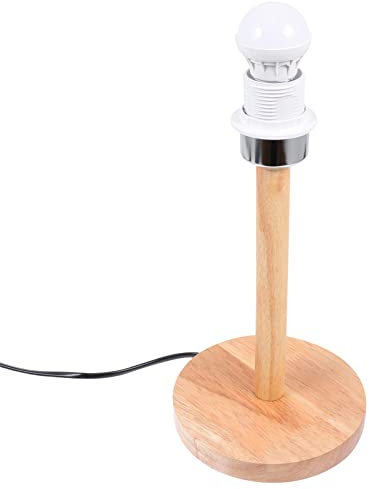Alipis 1 Pz portalampada in legno lampada scrivania accessorio lampada da tavolo arredamento base lampada da tavolo accessorio per lampada da tavolo base per lampada da tavolo Di legno