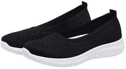 Générique Basket Femme Été À Enfiler, Basket Femme Marche Orthopédique, Chaussure Léger Et Décontracté, Chaussure Sport Respirantes, Sneaker Unisexe Toutes Saisons, Sneaker Durables Et Confortables