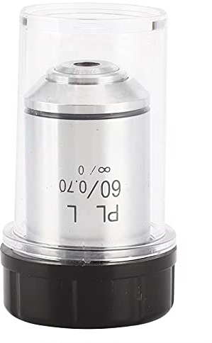 BAFOVY KP 60X Objektiv Mikroskop Av Aluminiumlegering Objektiv NA 0,75 1,22 Mm Arbetsavstånd Akromatisk Lins för Metallurgiskt Mikroskop Observationsmätning Användning