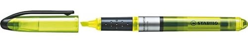 STABILO Textmarker gelb, Keilförmige Spitze, Highlighter, Marker