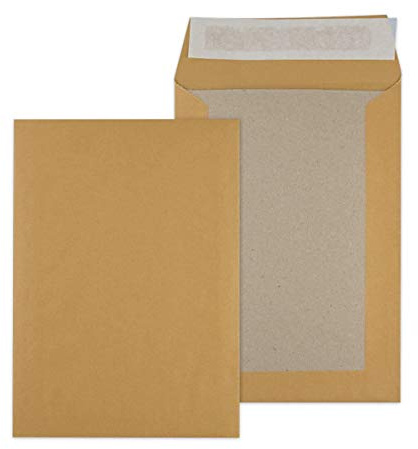 Papprückwandtaschen Versandtaschen C5 162x229mm braun 250 Stück - Div. Formate B5 C5 weiß oder braun ohne Fenster