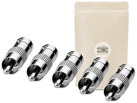 5x Adattatore BNC RCA Femmina Maschio coassiale connettore Video s-Video - Adaptout Marchio Francese