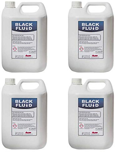 We Can Source It Ltd - Black Fluid Outdoor Patio Cleaner 5L with Fast Acting Formula – Disinfectant for Paths, Patios & Driveways – Removes Dirt, Grime and Stains for Long-Lasting Results - Pack of 4