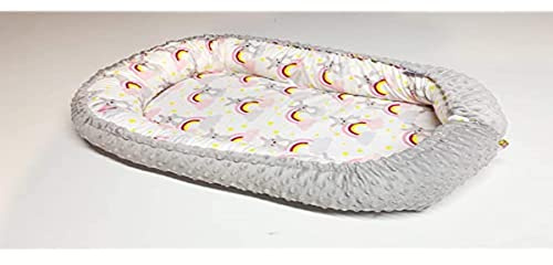 KOSPU Multifunktionell mysig babynest-kokong för babys och spädbarn, bo, resesäng, 100% bomull, antiallergisk