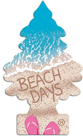 Little Trees Air Freshener Tree MTR0086 Beach Days Fragrance For Car Home Boat Caravan - Single Pack