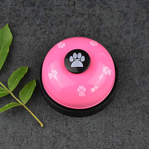 TopHomer - Campanello per animali domestici per cani di piccola taglia, per addestramento e comunicazione di cibo, colore: Rosa