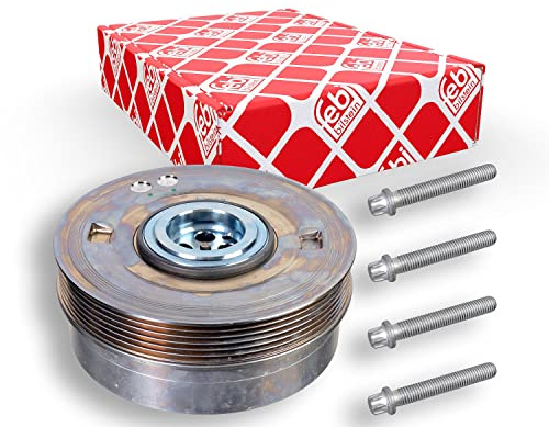 febi bilstein 173069 Riemenscheibe (entkoppelt) für Kurbelwelle, mit Schrauben, 1 Stück