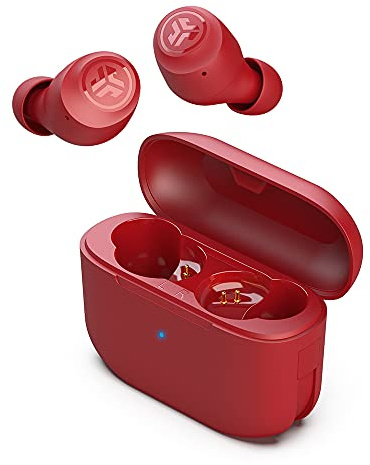 JLab Go Air Pop True Wireless Earbuds, in Ear Headphones, Bluetooth Earphones, Ear Buds with 32H Playtime, Bluetooth Earbuds with Microphone, USB Charging Case, Dual Connect, EQ3 Sound, Rose