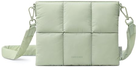 Comfyable Puffer Crossbody Bag for Women, Quilted Puffy Cross Body Purse, Mini Small Pouch, Nylon