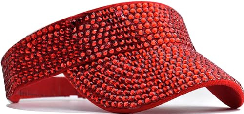 YeeHeen Women Bling Rhinestones Sun Hat Sport Visor Caps