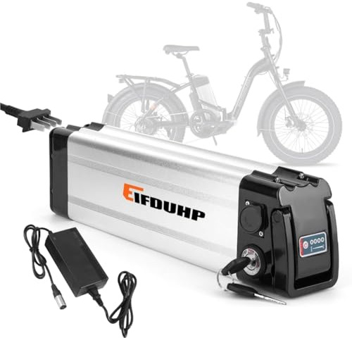 Batería Ebike 36V 13AH, Batería Litio Bicicleta Electrica para Motor 500W-50W, con Puerto Descarga de 4 Pin, Cargador 42V, Bloqueo Seguridad, BMS y Asa Portátil