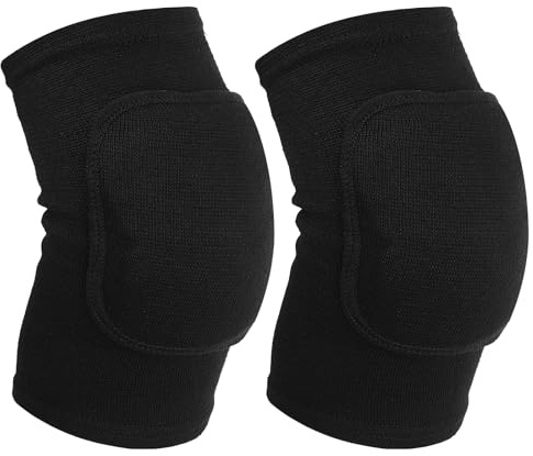 1 par de coderas tándem para voleibol, coderas, coderas, soporte para fitness, protector de brazo de compresión, transpirable, con cojín acolchado de apoyo suave para niños, hombres y mujeres (negro)