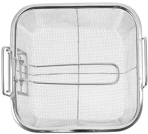 FUNOMOCYA Square Frying Basket Stainless Steel Foldable Frying Serving Strainer for French Fries Chip Basket Kitchen Utensils