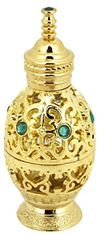 PLAFOPE Flasche Mit Ätherischen Ölen Vintage Parfümflasche Retro-parfümflaschen Nachfüllbare Duftflasche Antikes Parfüm Leere Essenzflasche Ananas-parfümflasche Golden Farbige Perlen