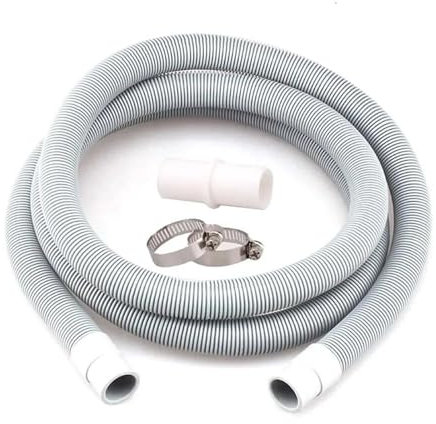 GCYEIDMA Tuyau Machine à Laver Kit de rallonge de Tuyau de vidange de Lave-Linge Gris Universel for Tuyau d'évacuation des déchets de Lave-Linge(White)