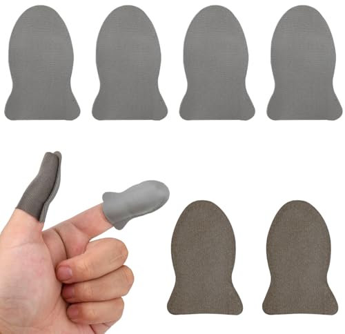Gosknor 6pcs Manchons de Doigts pour Jeu, Protège-Doigts Anti-Transpiration pour Téléphone Manchon de Pouce Gaming Gants de Jeu pour Doigts Accessoires de Jeu Mobiles pour Téléphoniques Tablettes