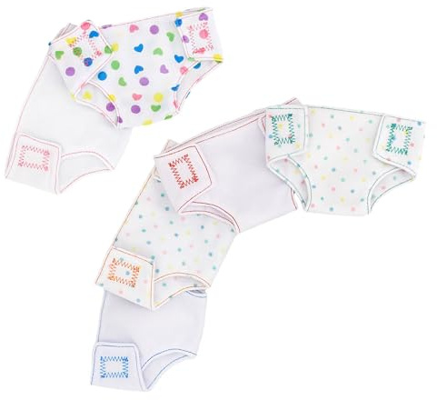 Hohopeti 6 St Dockkläder Babydockblöjor Dockblöjor Tillbehör Blöjor För Dockor Dockunderkläder Dockblöjor Tillbehör Underkläder För Dockor Babydockblöjor Blöjor För