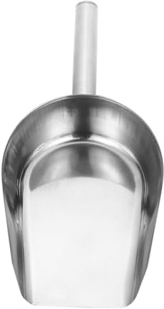 FUNNETOYU Pala Para Cubitos De Hielo De Acero Inoxidable Grande Tipo b Multifuncional, Resistente y Práctica, Para Alimentos y Hielo, Adecuado Para Fiestas, Bares y Uso Buffet