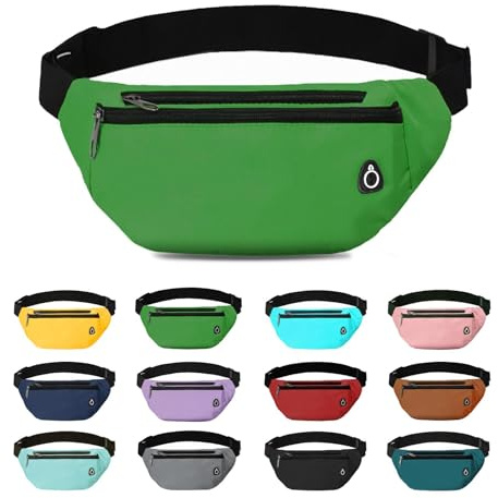 Rosoz Bauchtasche, Gürteltasche Damen Bauchtasche Herren Geschenke Sport Hüfttaschen für Outdoor Reise Laufen Fahrrad