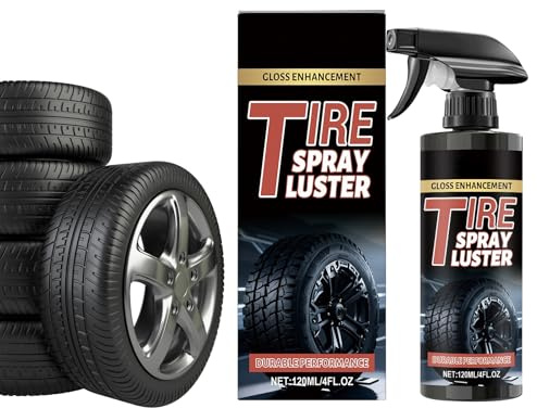 Spray De Brillant Pour Pneus - 120ml Restaurateur De Revêtement Jantes - Spray pour Pneus à Haute Brillance - Pour Tout-Terrain Maison Extérieur Voiture Véhicule Automobile Camping-Car Urbain Garage