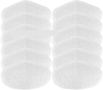 Tvättbar Moppduk, Kompatibel för Polti Vaporetto PAEU0332 Ångdammsugare, Reservdelar Till Mikrofibermoppdukar(12PCS)