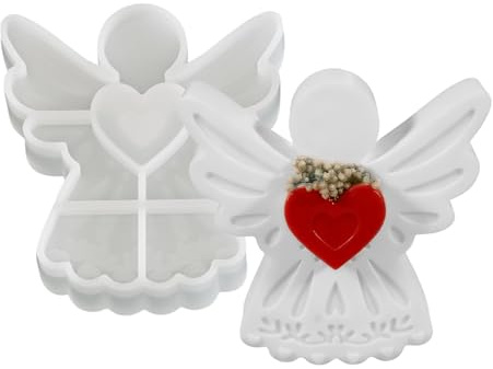 in Resina Epossidica In Silicone - Riutilizzabili Per Cuore E | Per Resina | Per Candele Sapone Gesso Decorazioni Regali Natale Bambini Erene Principianti