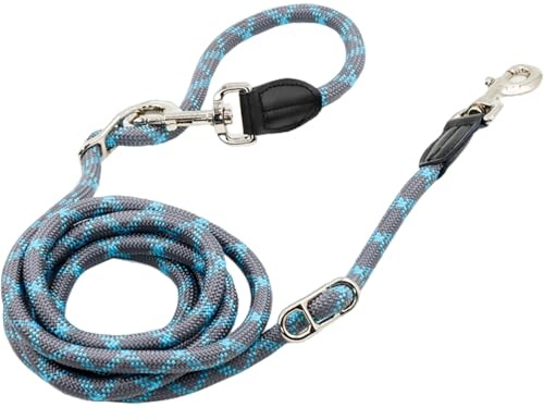 Guinzaglio per cani a mani libere - Guinzaglio in nylon resistente a tracolla, regolabile da 8,