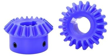 2 st. 2-moduls 90° koniska kugghjul 20T/25T/30T med kilspår 1:1 hastighetsförhållande raka plastkugghjul för CNC-utrustning(2 Module 30T Bore 24mm+Keyway 8mm)