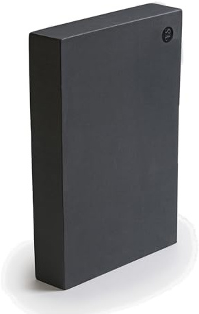 Yogastudio yogablock – 30 cm x 20 cm x 5 cm, halkfritt EVA-block, lätt träningstillbehör (grafitgrå)
