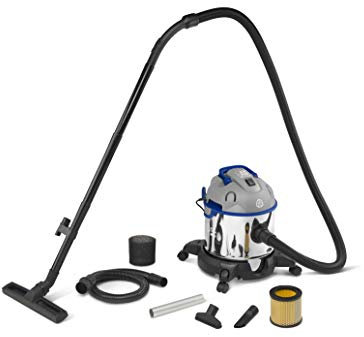 AR Blue Clean Aspiratore Multifunzione M20 4 In 1, Aspiracenere, Aspiraliquidi, Aspirasolidi e Funzione Soffiante (1200 W, 20 l)