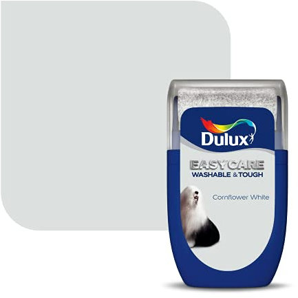 Dulux Easycare Washable & Tough Tester Paint, Cornflower White, 30 ml