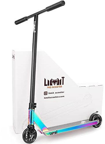 LMT69 Professional Scooter-Trick Scooter-Intermediate Beginner Stunt Scooter Suitable - Children, Teenagers Adults 8 Years Old Above(Black Color)