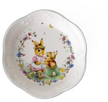 Villeroy & Boch - Spring Fantasy, Schale klein, Anna & Paul, 16x16x3,5cm, Premium Porzellan, Weiß/Bunt