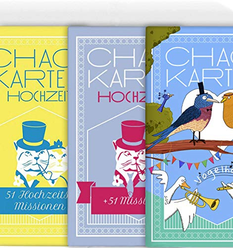 Chaoskarten Hochzeitsspiel – Editionen 1 + 2 + Kinder: 132 Missionen für eine unvergessliche Hochzeit