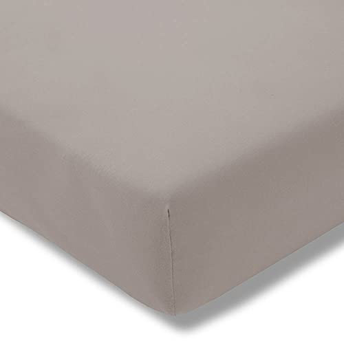 ESTELLA Spannbetttuch Natürlich Verde | 150x200 cm | Bio & GOTS Zertifiziert | passend für Matratzen 140-160 cm (Breite) x 200 cm (Länge) | trocknerfest & bügelfrei | 100% Bio-Baumwolle
