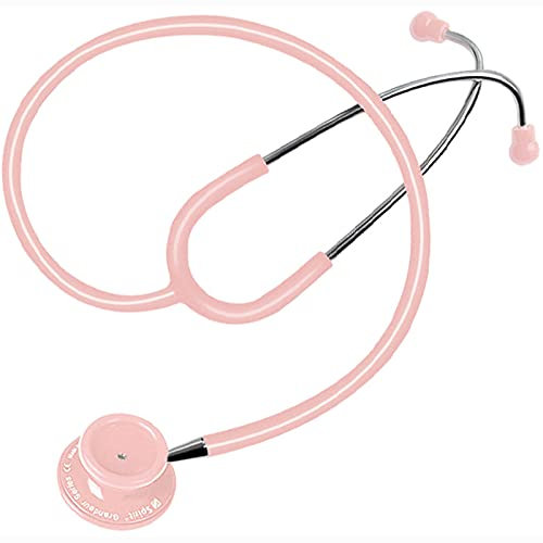 hongrenamz Klassisches Stethoskop Doppelkopf Pro Kleinkind Gesundheitsvorsorge Arzt Krankenschwester Heimgebrauch Pink-503