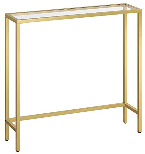 HOOBRO 29.5 Narrow Console Table, Modern Sofa Table Behind Couch Table