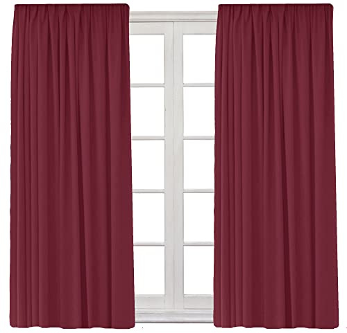 Cleanlevel Verdunkelungsvorhang (2er Set) 140x245 cm – Vorhang Blickdicht mit Kräuselband – Vorhang Verdunkelung mit Hitzeschutz & Kälteschutz