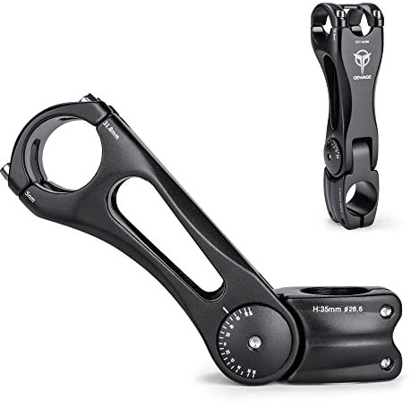 GEWAGE Fahrrad Vorbau Verstellbar,Fahrrad Vorbau Riser für 31,8 (1-1/4 Zoll) Lenker,Legierung Aluminium Fahrrad Vorbau Höhenadapter für die Meisten MTB, Rennräder, BMX,E-Bike (140MM)