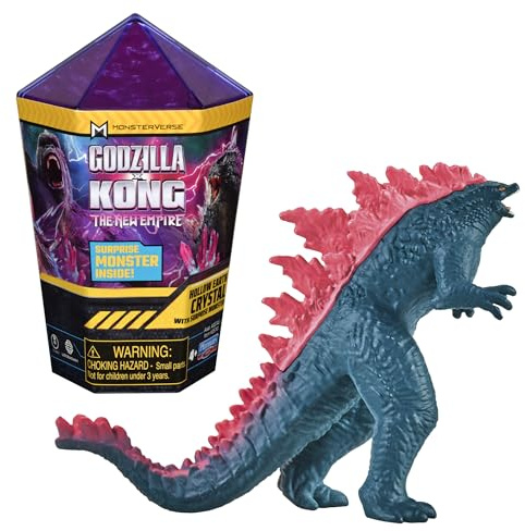 MonsterVerse - Godzilla x Kong, Personnage de 5 cm, dans Cristal et Gel, Modèle aléatoire, pour Les Enfants à partir de 4 Ans, MN302