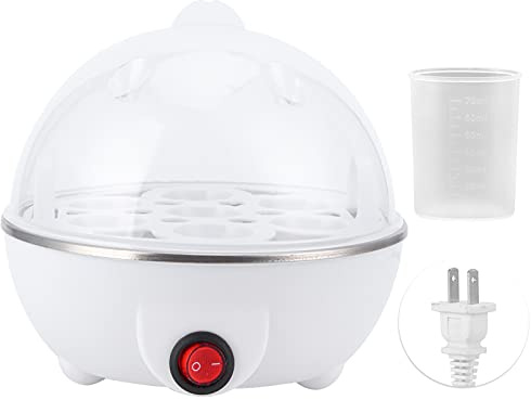 Gavigain Rapid Egg Cooker, 350W Stainless Steel Electric Egg Boiler Multifunctional Mini Eggs Cooker Steamer Poacher for Kitchen Use