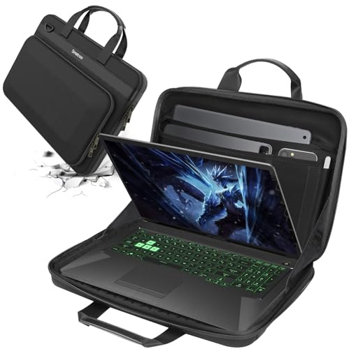 Smatree Heavy Duty Hard Case for 18 inch Razer Blade 18 2023/2024, for Razer Blade 17 2022, for MSI Gaming Laptop GS76 Stealth/GF75 Thin, Acer Nitro 16 Gaming Laptop AN16-41-R3ZV/AN16-41-R148 (A800XL)