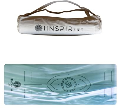 IINSPIR LIFE - Esterilla Yoga Antideslizante Lila - Esterilla Pilates Antideslizante - Esterilla Gruesa - Tapete, Mat, Colchoneta, Alfombra de Yoga
