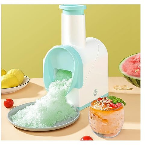 Machine à glace pilée Petit broyeur à glace électrique Slush Machine, rasoir à glace for cocktails, machines portables Slushie Machine à cône de neige, sans BPA for une utilisation en extérieur, charg