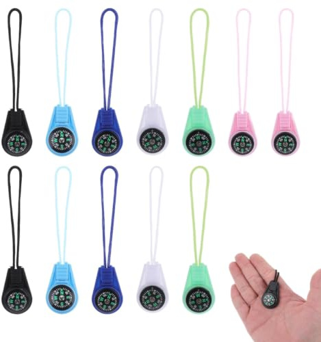 12 Pack Kids Compass, Multi-Color Mini Compass for Kids