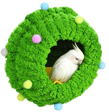 Fågelsäng För Papegojor | Rund Varm Vinter Häcknings Grotta För Fåglar,Nymfparakit Bo | Avsedd Conure Cockatiel Fink Hamster Små Husdjur Och Bur Användning I