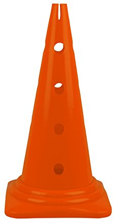HAEST Set - 8 Sehr große standfeste Hütchen mit Löchern - 52 cm - Orange