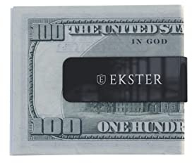 Ekster Geldklammer,Tragbare Geldklammern für Damen und Herren,Schlanke Bargeld & Karten Metallhalter Klemme,Männer Moderne Cliphalter für Ledergeldbörse, 0.8x2x0.3 to 0.04 in, Modern