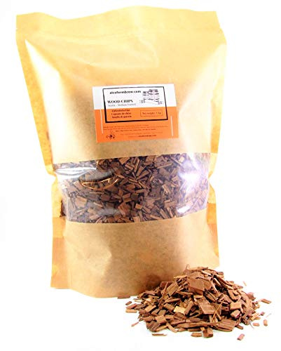 AlcoFermBrew Copeaux de d'acacia 1kg - Chauffe Moyenne - Copeaux Bois pour Vins, Bière, Whisky