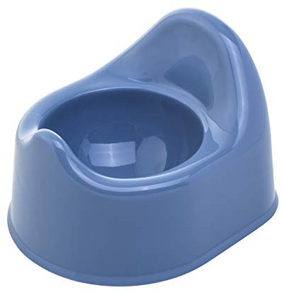 Rotho Babydesign Bella Bambina Kindertopf - Töpfchen für Kinder in Blau mit integriertem Toilettensitz - Robust und komfortabel für die Kindertoilette